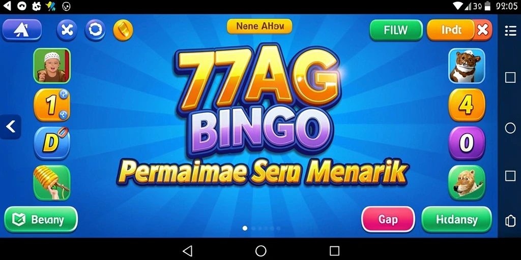 Tampilan gameplay Bingo yang seru dan interaktif.