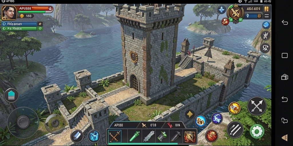 Tampilan gameplay menawan dari API88 dalam Tower Defense.