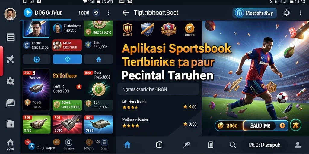 Tampilan antarmuka D06 dengan berbagai opsi taruhan olahraga.
