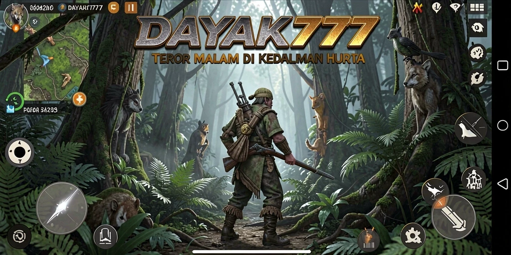 Screenshot utama DAYAK777 menunjukkan atmosfer Horror yang mencekam dan gameplay yang menegangkan.