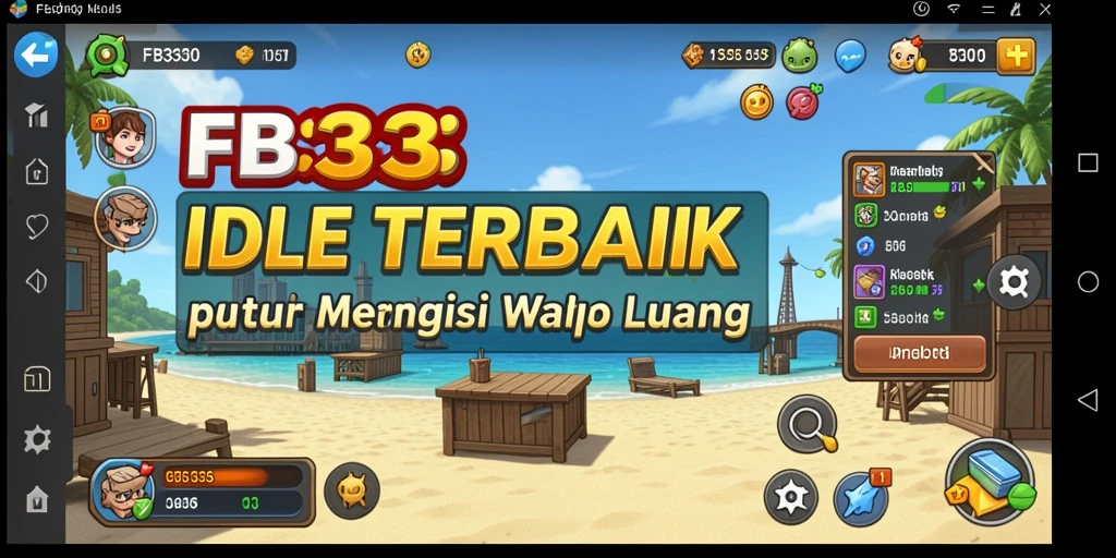 Screenshot gameplay FB333 menampilkan kemajuan otomatis yang memuaskan.