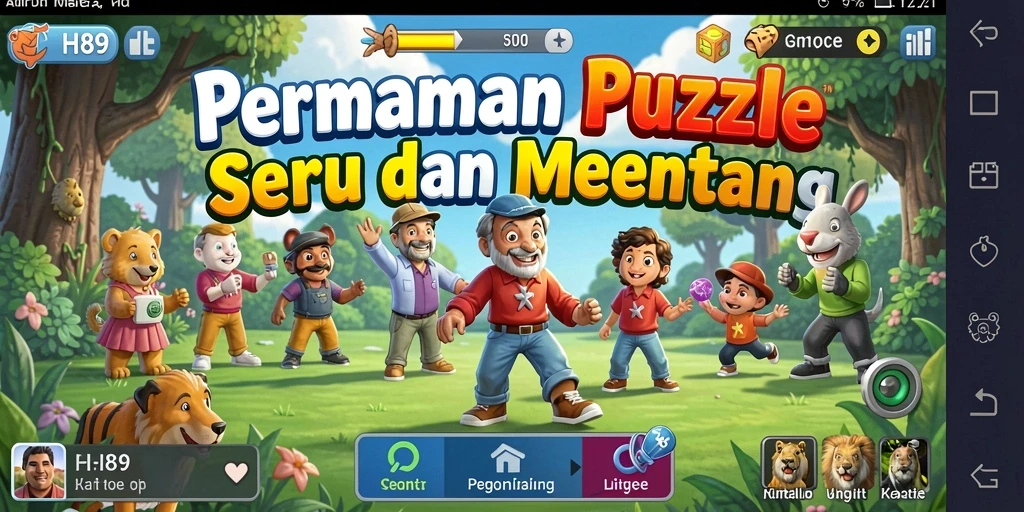 Tampilan gameplay H89 saat menyelesaikan teka-teki Puzzle.