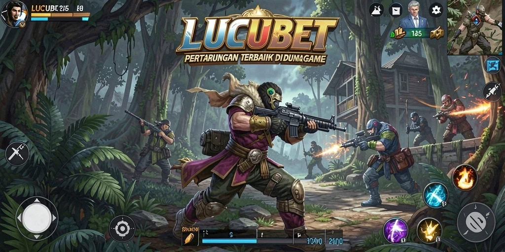 Screenshot tampilan gameplay LUCUBET yang seru dalam pertarungan.