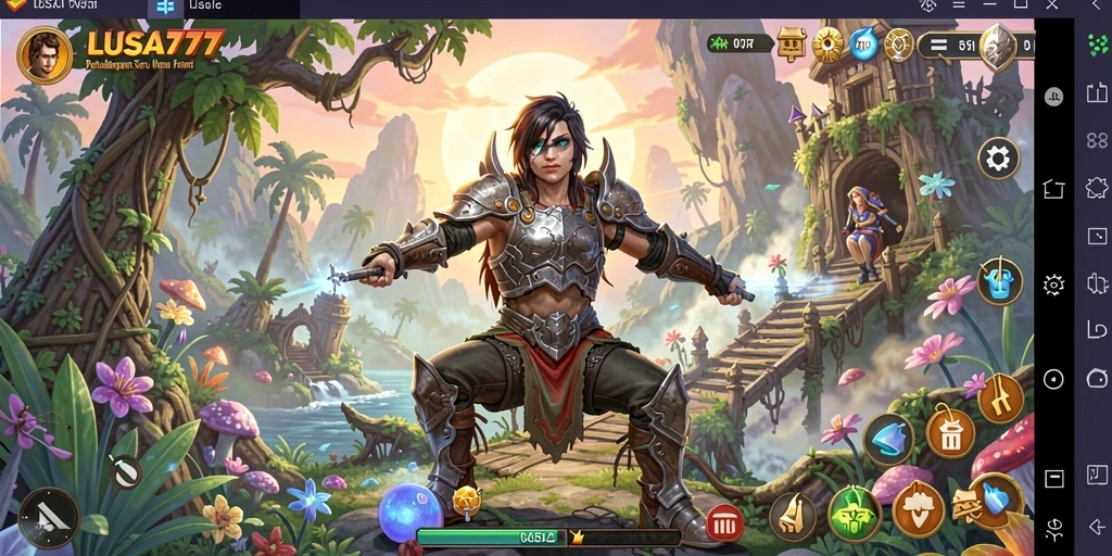 Tampilan gameplay LUSA777 yang penuh aksi dan petualangan.