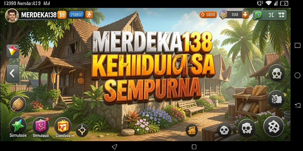 Tampilan gameplay menarik dari MERDEKA138 dengan berbagai fitur simulasi.