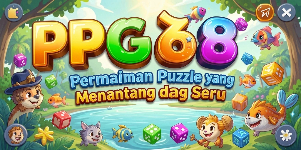 Tampilan gameplay PGG68 yang penuh warna dan interaktif.