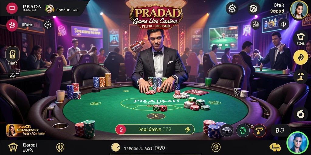 Gameplay Live Casino yang mengasyikkan di PRADA4D, menampilkan dealer langsung dan permainan seru.