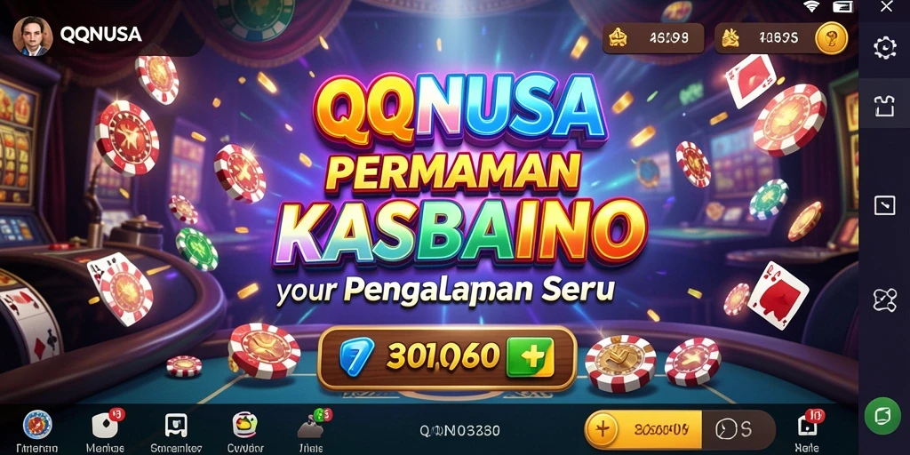 Tampilan mendebarkan dari gameplay Kasino di QQNUSA.