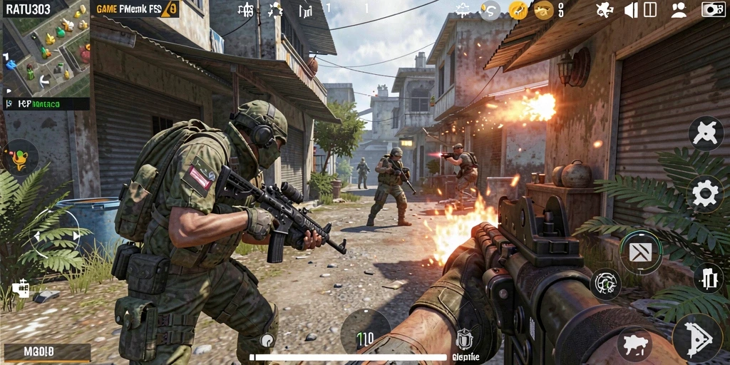 Tangkapan layar gameplay menampilkan aksi menegangkan dalam RATU303.