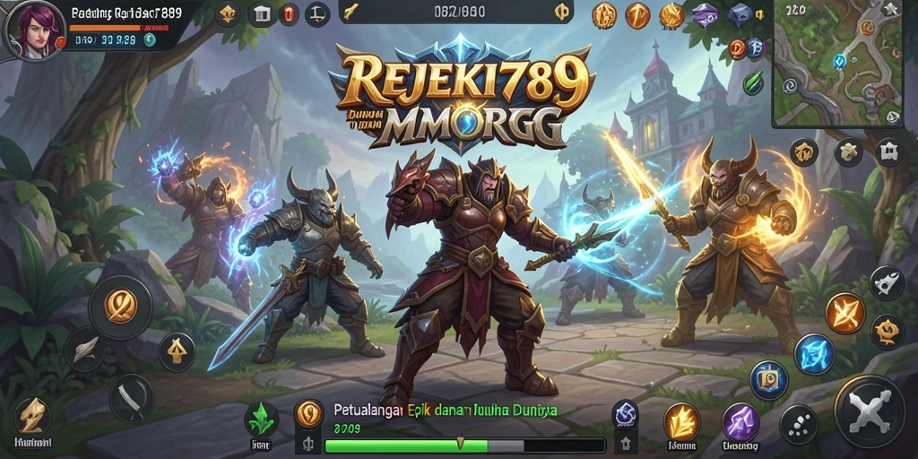 Tampilan gameplay seru di dunia fantasi REJEKI789.