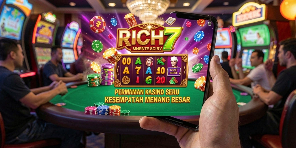 Screenshot RICH7 menampilkan gameplay kasino seru dan menarik.