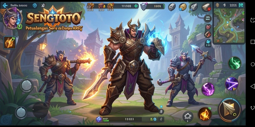 Tampilan gameplay SENGTOTO yang menarik dan mendebarkan dalam petualangan ARPG.