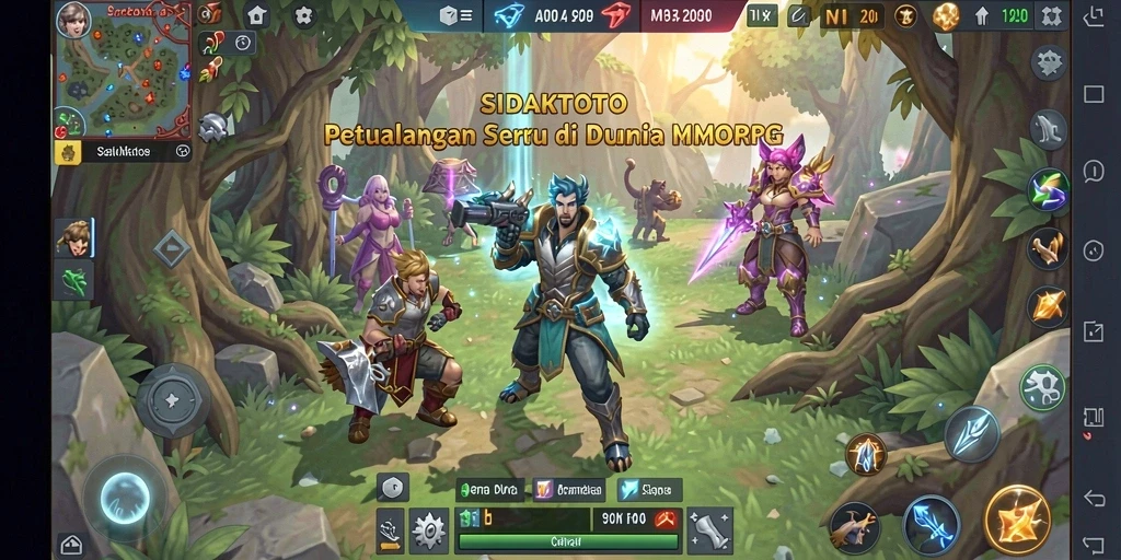 Tampilan gameplay menakjubkan dari SIDAKTOTO dalam dunia MMORPG.