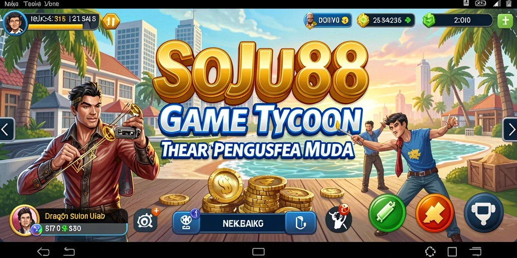 Tampilan gameplay SOJU88 dengan grafis yang menarik dan antarmuka pengguna yang intuitif.