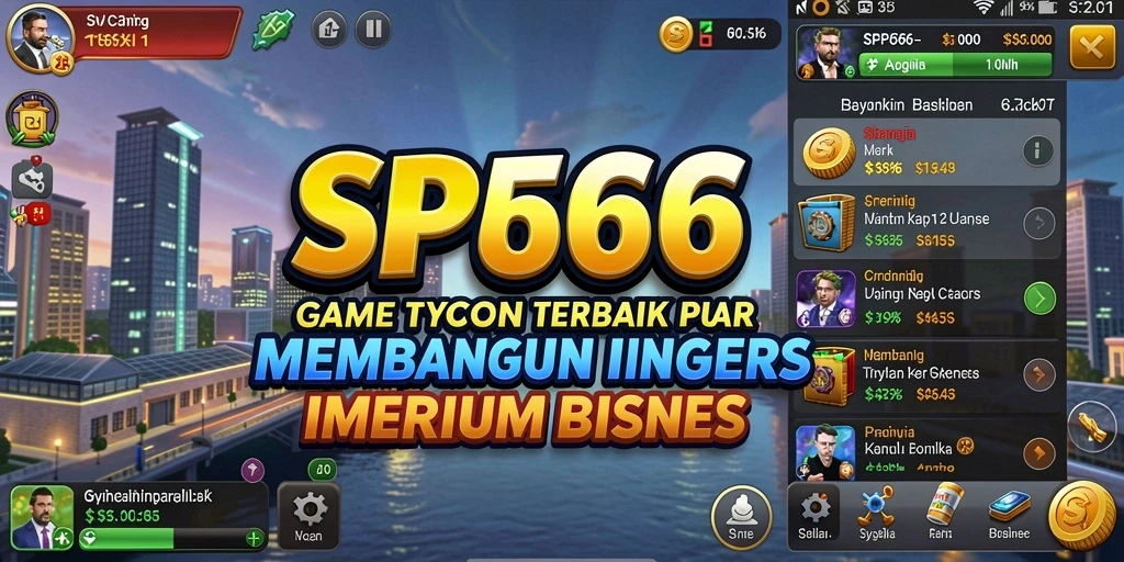 Gameplay SP666 yang penuh strategi dan fun dalam membangun bisnis.