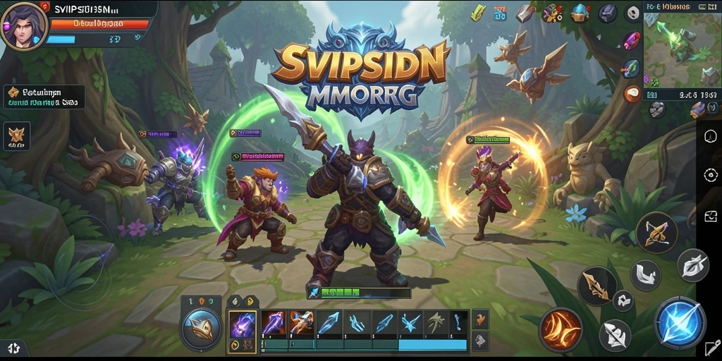 Screenshot gameplay <strong>SVIPSIDN</strong> menampilkan aksi seru dalam pertempuran epik.