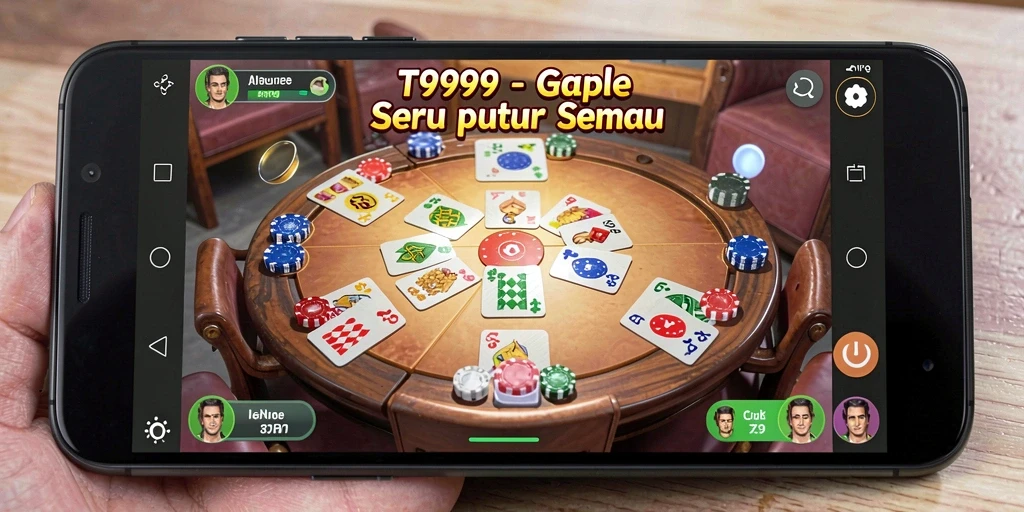 Tampilan gameplay Gaple yang menarik dan interaktif.