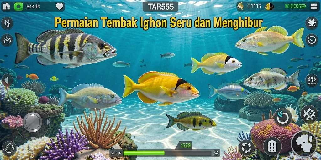 Tampilan menakjubkan dari gameplay Tembak Ikan TAR555.