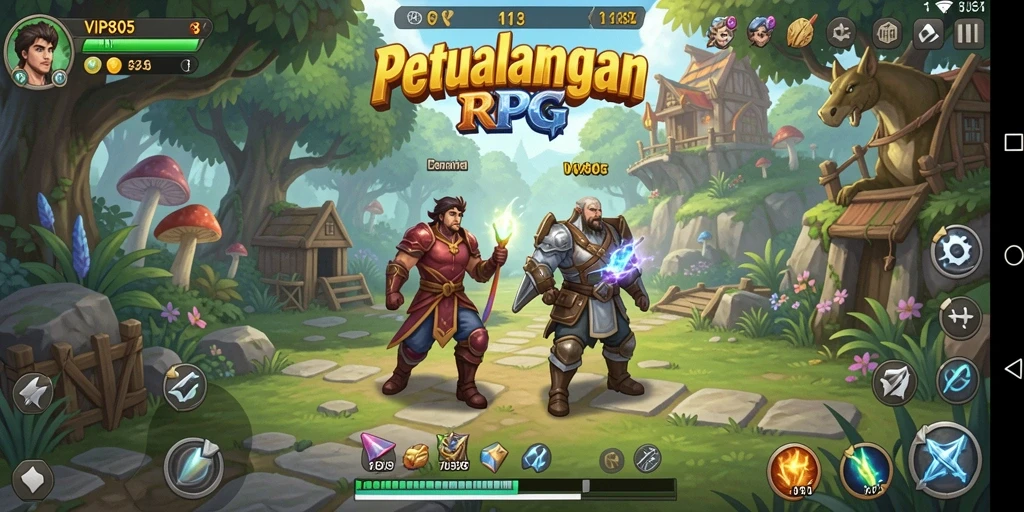 Tangkapan layar utama dari gameplay <strong>VIP805</strong> menampilkan aksi pertempuran mendebarkan.